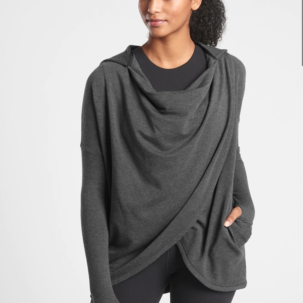 Athleta Purana Wrap sweatshirt NWT